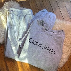 Calvin Klein Heather Gray Lounge Set